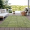 Homeroots 8' X 10' Fern Green And Artichoke Green Patchwork Washable Indoor Outdoor Area Rug 581596 - alternate 2