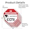 Signmission No Trespassing Monitored By CCTV, 4 inch X 4 inch, Vinyl Decal, 5PK OC-D-5PACK-4-33 - alternate 2