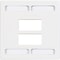 Siemon 6-PORT FLUSH MOUNT UNLOADED, DOUBLE GANG ACCEPTS 6 MAX MODS, WHITE MX-FP-D-06-02 - alternate 1