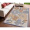 Homeroots 4' X 6' Beige Floral Indoor Outdoor Area Rug 572821 - alternate 2
