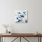 Homeroots 20" x 20" Watercolor Shades of Blue Floral Canvas Wall Art 399120 - alternate 2