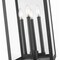 Z-Lite Nova 4 Light Outdoor Pier Mounted Fixture, Black/Clear, 10.5 In W x 29.5 In H 5018PHBR-533PM-BK - alternate 2
