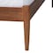 Baxton Studio Maeron Mid-Century Modern Walnut Brown Queen Platform Bed with Spindle Headboard 254-13898-ZORO - alternate 2