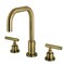 Kingston Brass Widespread Bathroom Faucet with Brass Pop-Up, Antique Brass FSC893CMLAB - alternate 1