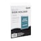 Nudell Sign Holder, Vertical Wall Mounted, Clear Plastic, 8.5x11 in 38011Z - alternate 1