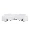 Homeroots White Italian Leather Power Reclining L Shaped Five Piece Corner Sectional 544993 - alternate 2