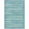 Homeroots 8' X 10' Aqua And Ivory Striped Washable Indoor Outdoor Area Rug 631476 - alternate 2