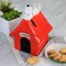 Gibson Peanuts Classic Snoopy Dog House Durastone 11.2in Cooke Jar in Red 80625.01RR - alternate 2