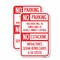 Signmission No Parking Violators Will Be Towed Away at Vehicle Owne, 18'' X 24'', Heavy Gauge Aluminum, 2PK A-1824-2PACK-23594 - alternate 1