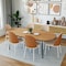 Leisuremod 70.9 in W, 29.5 in L, Manufactured Wood/Steel/Velvet, Natural Wood/Brown TT70-WCNW18-BR - alternate 2