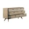 Homeroots 63" Brown Solid Wood Six Drawer Double Dresser 518624 - alternate 2