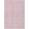 Homeroots 8' X 10' Pink And Silver Geometric Washable Indoor Outdoor Area Rug 594494 - alternate 2