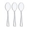 Smarty Had A Party Clear Mini Plastic Disposable Tasting Spoons (960 Spoons), 960PK 790-CL-CASE - alternate 2
