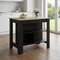 Homeroots Black and Natural 41in Kitchen Island With Storage 477871 - alternate 2
