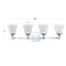 Jonathan Y Marion 28.5" 4-Light Hurricane Metal/Seeded Glass LED Vanity Light, Chrome JYL7435A - alternate 2