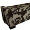 Homeroots 17in Brown and Champagne Solid Wood Upholstered Dining Bench 469317 - alternate 2