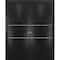 Sartodoors Sliding Closet Double Bi-fold Doors, Planum 0110 Matte Black and Aluminum Strips, Sturdy Tracks Mol PLANUM0110DBF-BLK-96 x 96 (4* 24x96) - alternate 1