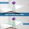 Fab Glass And Mirror 22in Round Ultra Clear Glass Table Top, Flat Edge, Low Iron Extra Clear Tempered Glass 1/4 I LI-22RT6THFL - alternate 2