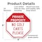Signmission Private Property No Golf Carts Plea, 6 Inch X 6 Inch, Plastic Sign OC-P-6-164 - alternate 2
