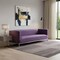 Homeroots 85" Purple Velvet Manufactured Wood Sofa 543975 - alternate 2