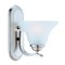 Boston Harbor Single Light Vanity Fixture, 120 V, 60 W, A19 or CFL Lamp, Steel Fixture 1571-1W-3L - alternate 1