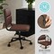 Martha Stewart Lulu Upholstered Office Chair in Saddle Brown/Oil Rubbed Bronze CH-240229-1-BR-BK-MS - alternate 2