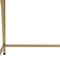 Homeroots 50" White And Gold Wood and Steel Vanity Table With Two Drawers 507546 - alternate 2
