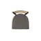 Holland Bar Stool Co Revelle 30in Swivel Bar Stool with Pewter Finish, Medium Back and Graph Chalice Seat 881 - alternate 2