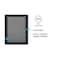 Ghent Ovation 1 Door Enclosed Fabric Bulletin Board, Black Frame, 3'H x 2'W, Blue OVK1-F93 - alternate 2
