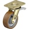Blickle Swivel Plate Caster, PU, 6", Brake, Wheel Width: 2" LS-GB 150K-16-ST - alternate 1