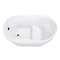 Kingston Brass 52-Inch Acrylic Oval Single Slipper Freestanding Tub with Overflow/Drain Assembly and Integral Seat VTRS523030M3 - alternate 2