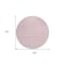 Homeroots 8' Pink And Silver Round Geometric Washable Indoor Outdoor Area Rug 594493 - alternate 2