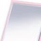 Homeroots 9" Pink Wood Square Freestanding Framed Makeup Shaving Tabletop Mirror 420749 - alternate 2