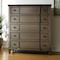 Homeroots 40" Oak Wood Five Drawer Dresser 286558 - alternate 2