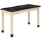 Diversified Spaces Plain Apron Table, Maple, Wood Surface, 54" W P7202BM36N - alternate 1