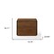 Homeroots Modern Walnut Brown Nightstand with Two Drawers 473028 - alternate 2