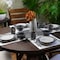 Elama Tahitian Grand 16 Piece Stoneware Dinnerware Set in Gray EL-TAHITIANGRAND - alternate 2