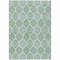 Homeroots 5' X 8' Sage Ivory And Teal Blue Floral Medallion Washable Indoor Outdoor Area Rug 614630 - alternate 2