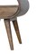 Homeroots 21" Brown Solid Wood Round One Drawer Nightstand 651857 - alternate 2