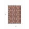 Homeroots 3' X 5' Orange Beige And Gray Floral Medallion Washable Indoor Outdoor Area Rug 614623 - alternate 2