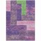 Homeroots 5' X 8' Purple Green And Pink Geometric Washable Indoor Outdoor Area Rug 612443 - alternate 2
