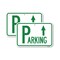 Signmission Parking with Arrow Pointing Up, 18'' X 24'' 2 Signs, Heavy Gauge Aluminum, 2PK A-1824-2PACK-24515 - alternate 1