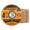 Powertec 4-1/2" Metal Cut Off Wheels, Iridium-Coated Aluminum Oxide 60 Grit, 1/16" Thick, 7/8" Arbor, 100PK 14019-P4 - alternate 1