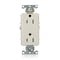 Leviton Receptacle Outlet, 15A, Light Almond, 125V 16252-T - alternate 1
