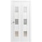 Vdomdoors Sliding Closet Bi-fold Doors White Solid Core Modern Interior SETE6003BF-WS-56 x 80 (2* 28x80) - alternate 1