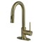 Kingston Brass Single-Handle Pull Down Sprayer Bar Faucet, Antique Brass LS246NYLAB - alternate 1