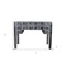 Homeroots 46" Black Solid Wood Writing Desk With Seven Drawers 489185 - alternate 2