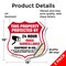 Signmission Video Surveillance Shield Sign This Prop, 18 inch X 18 inch, Vinyl Decal, 2PK SHI-D-2PACK-18-470 - alternate 2