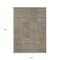 Homeroots 5' X 8' Brown And Beige Geometric Washable Indoor Outdoor Area Rug 596909 - alternate 2