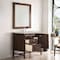 James Martin Vanities Addison 36" Single Vanity, Mid-Century Acacia, w/ 3 CM Siberian Silestone Top E444-V36-MCA-3SFR - alternate 2